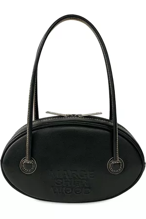 Marge Sherwood Black Piping Top Handle Bag