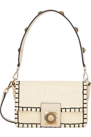 Etro Pink/Beige Printed Canvas And Leather Shoulder Bag Etro