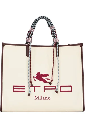 ETRO logo-patch paisley-print Tote Bag - Farfetch