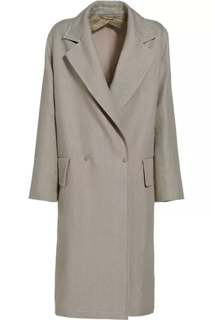 Mescal Jacquard Drill Trench Coat in Blue - Max Mara