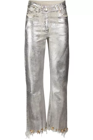 Buy online Silver Solid Others Trouser from bottom wear for Women by W for  1199 at 0 off  2023 Limeroadcom