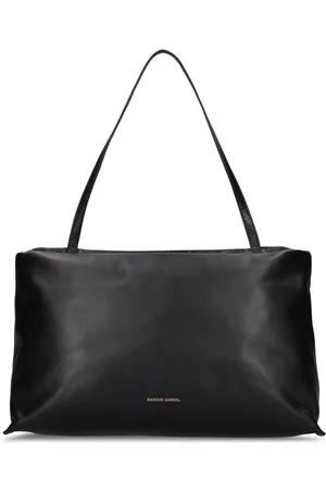 Mansur Gavriel Soft Candy Leather Shoulder Bag - Black