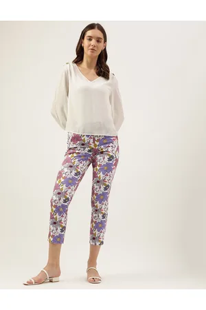 Women's Floral Print Wanderer Flare Jean