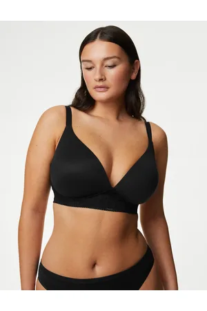Ribbed Lounge Non-Wired Plunge Bra A-E