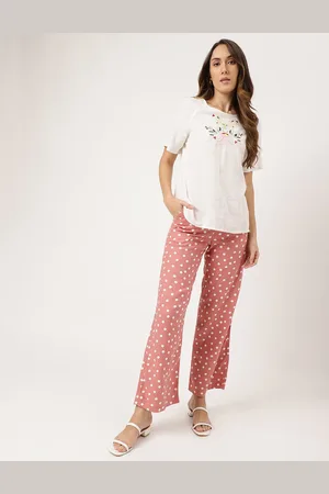 Wide & Flare Pants - Pink - women - 460 products