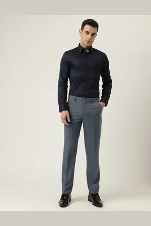 Italian Tropical Wool Sutton Suit Pant in Black