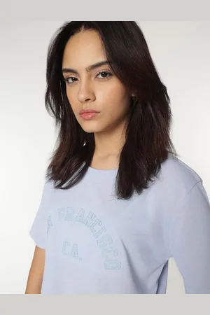 Marks & Spencer Embroidered Round Neck Tshirt