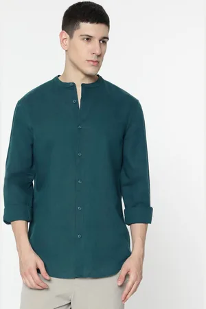 Marks & Spencer Linen Mix Plain Shirt