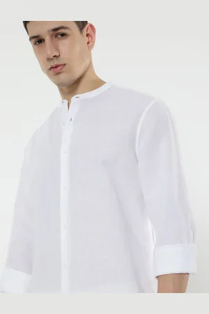 Marks & Spencer Linen Mix Plain Shirt