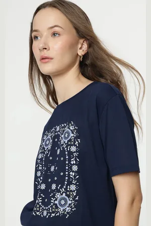 Marks & Spencer Printed Half Sleeves T-Shirt
