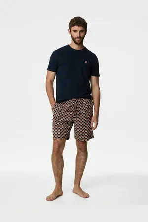 Marks & Spencer Pure Cotton Fox Print Pyjama Set