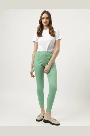 Marks & Spencer Cotton Mix Plain Regular Fit Jeggings