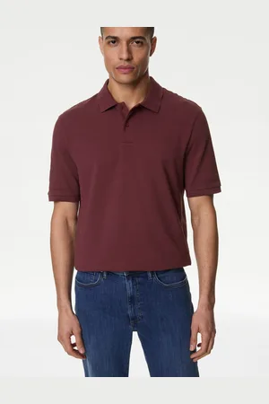 Marks & Spencer Pure Cotton Pique Regular Fit Polo Shirt