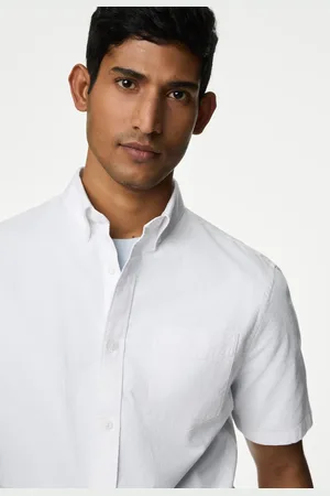 Marks & Spencer Easy Iron Pure Cotton Oxford Shirt