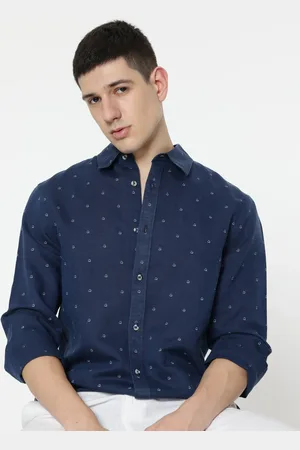 Marks & Spencer Linen Mix Printed Shirt