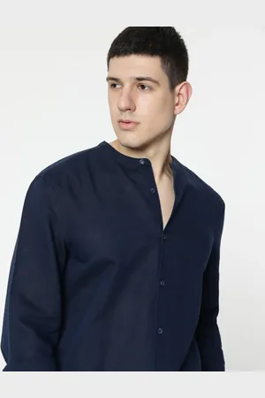 Marks & Spencer Linen Mix Plain Shirt