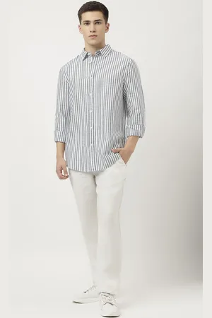 Marks & Spencer Linen Blend Striped Shirt