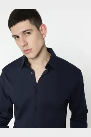 Marks & Spencer Slim Fit Pure Cotton Plain Shirt