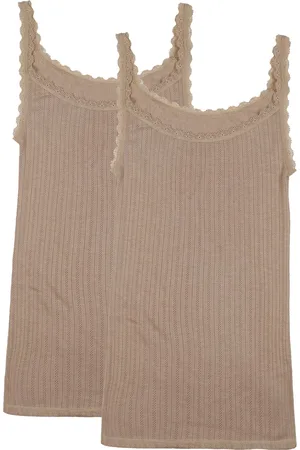 Marks & Spencer 2 Pack Viscose Mix Self Design Shoulder Strap Thermal Camisole