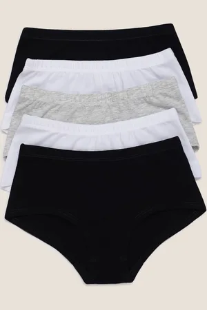 Marks & Spencer Pack of 5 Cotton Mix Plain Knickers