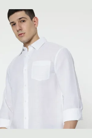 Marks & Spencer Linen Mix Plain Shirt