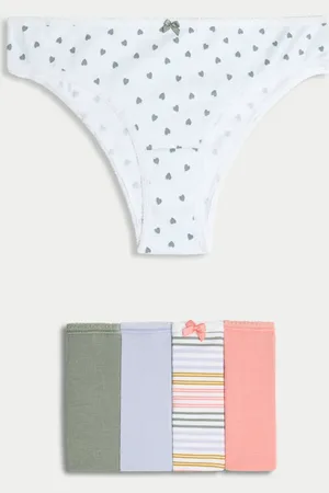 Marks & Spencer 5pk Cotton Lycra™ Brazilian Knickers