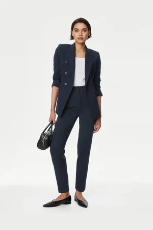 Marks & Spencer Tapered Ankle Grazer Trousers