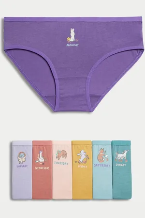 Marks & Spencer 7pk Pure Cotton Animal Knickers
