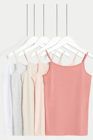 Marks & Spencer 5pk Cotton with Stretch Camis