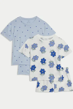 Marks & Spencer 2pk Pure Cotton Floral Pyjama Sets