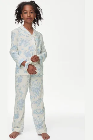 Marks & Spencer Cotton Modal Floral Pyjamas with Scrunchie