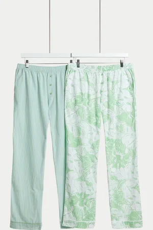 Marks & Spencer 2pk Cool Comfort™ Printed Pyjama Bottoms
