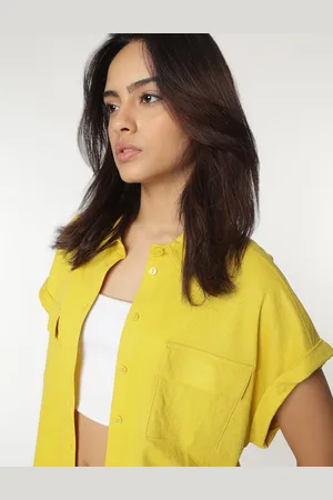 Marks & Spencer Spread Collar Plain Shirt