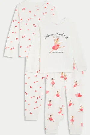 Marks & Spencer 2pk Pure Cotton Ballerina Pyjama Sets