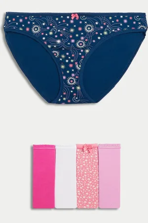 Marks & Spencer 5pk Cotton Lycra™ Bikini Knickers