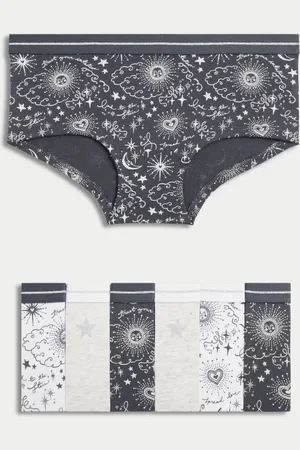 Marks & Spencer 7pk Cotton with Stretch Cosmic Knicker Shorts