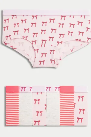 Marks & Spencer 7pk Cotton with Stretch Bow Shorts