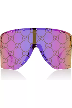 Gucci Women Sunglasses - Women's Parade Runway Mask-Frame Metal Sunglasses