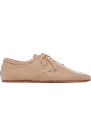 X Clergerie Louis Raffia Trimmed Platform Derby Shoes in Beige - Gabriela  Hearst