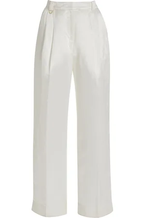 Peyton Trouser Pants in Chambray Linen Blend