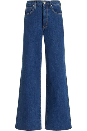 DEEBOW Seamed Front Wide Leg Jeans,Stretch Twill Cropped Wide Leg  Pant,Womens Plus Size High Jean (XS, Blue) : : Clothing, Shoes &  Accessories