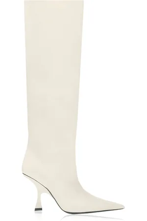 THE ATTICO Robin layered leather knee boots