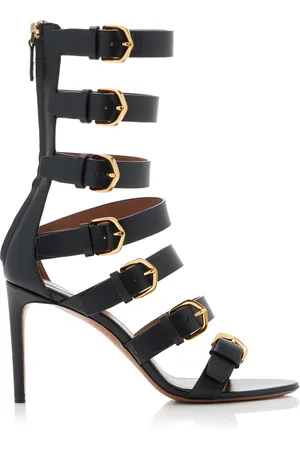 Alaïa Bombe Studded Velvet Sandals — UFO No More