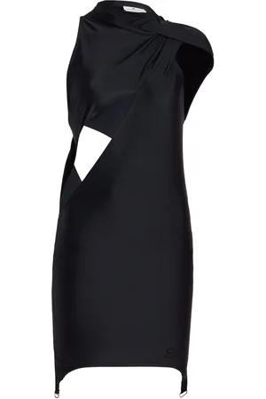 Courrèges Racer mini dress - Black