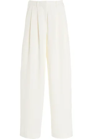 PROENZA SCHOULER WHITE LABEL Raver belted cotton-blend twill wide