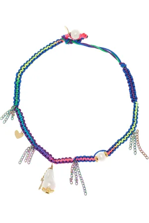Joie DiGiovanni Tropical Rainbow Knotted Silk Pearl Necklace, , OS, , Gifts For Her