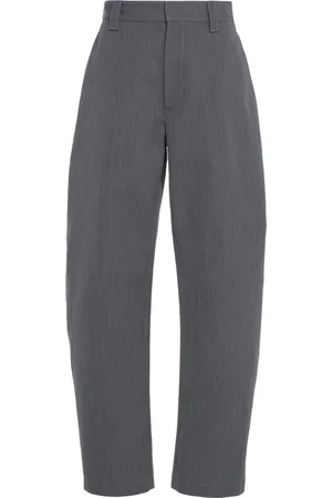 Bottega Veneta Wool-Cotton Tapered Trousers, , IT 38