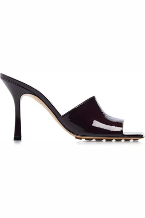 Bottega Veneta Stretch Patent Leather Slide Sandals, , IT 38