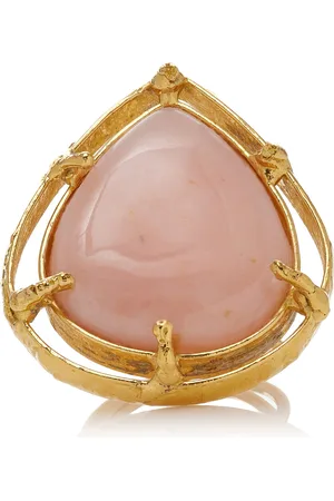 Sylvia Toledano Sterling Silver Gold Plated 18k Vermeil One-of-a-Kind Opal Ring, , OS, , Gifts For Her