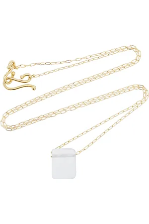 Ten Thousand Things Chiclet 18K Yellow Gold Chalcedony Necklace, , OS, , Gifts For Her